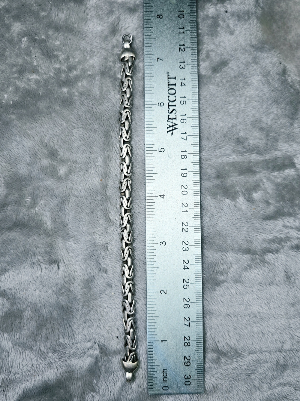 Coming Soon Vintage Sterling Silver 925 Byzantine Link Bracelet 7.75"